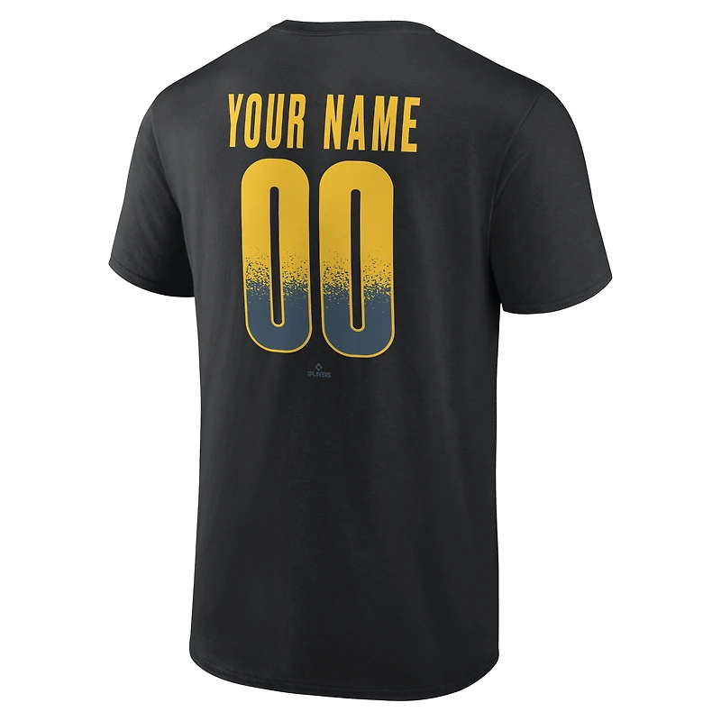 Men's Black San Diego Padres Home Field Pop Personalized Name & Number T-Shirt