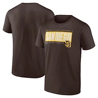 Men's  Brown San Diego Padres Blocked Out T-Shirt