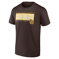 Men's  Brown San Diego Padres Blocked Out T-Shirt