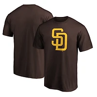 Men's  Brown San Diego Padres Official Logo T-Shirt