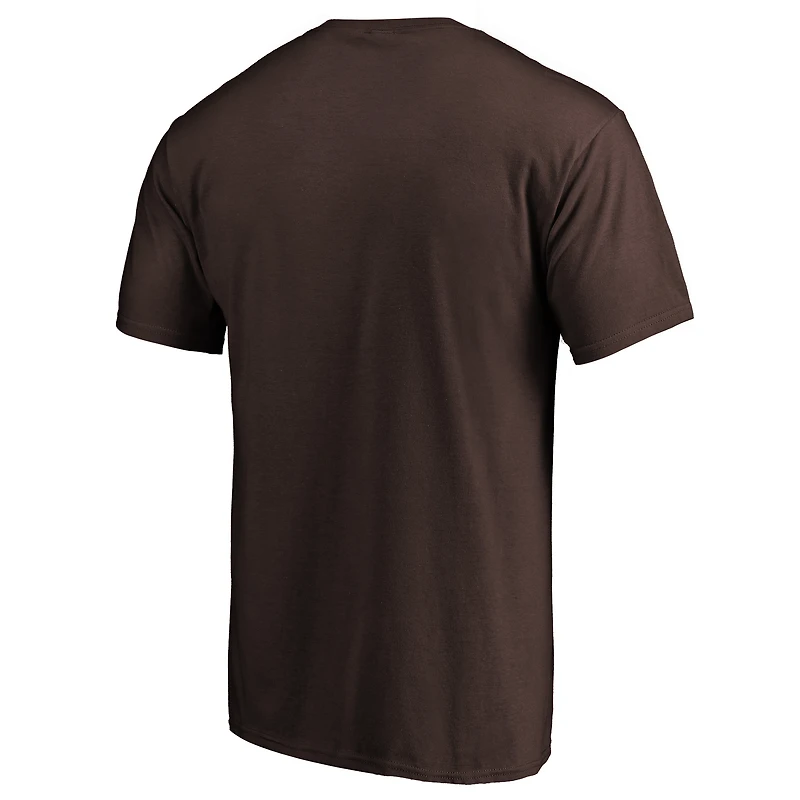 T-shirt marron pour homme avec logo officiel des Padres de San Diego