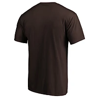 Men's  Brown San Diego Padres Official Wordmark T-Shirt