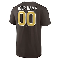 Men's Brown San Diego Padres Winning Streak Custom T-Shirt