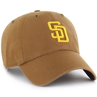Men's Carhartt x '47  Brown San Diego Padres Clean Up Adjustable Hat