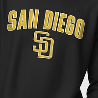 Men's Champion  Black San Diego Padres Reverse Weave Chenille Sweatshirt