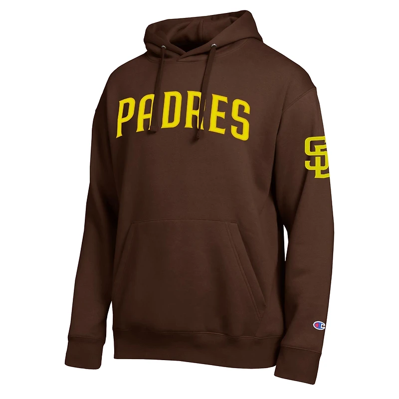 Sweat à capuche Champion marron pour homme, modèle All Star des Padres de San Diego.