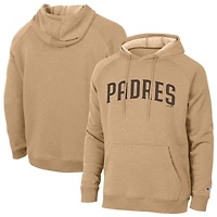 Sweat à capuche raglan marron Champion San Diego Padres Triumph Tri-Blend pour homme
