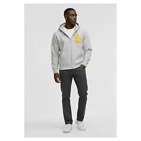 Sweat à capuche zippé Champion gris San Diego Padres motif chenille tissée inversée pour homme