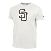 Men's Champion  Heather White San Diego Padres Tri-Blend T-Shirt