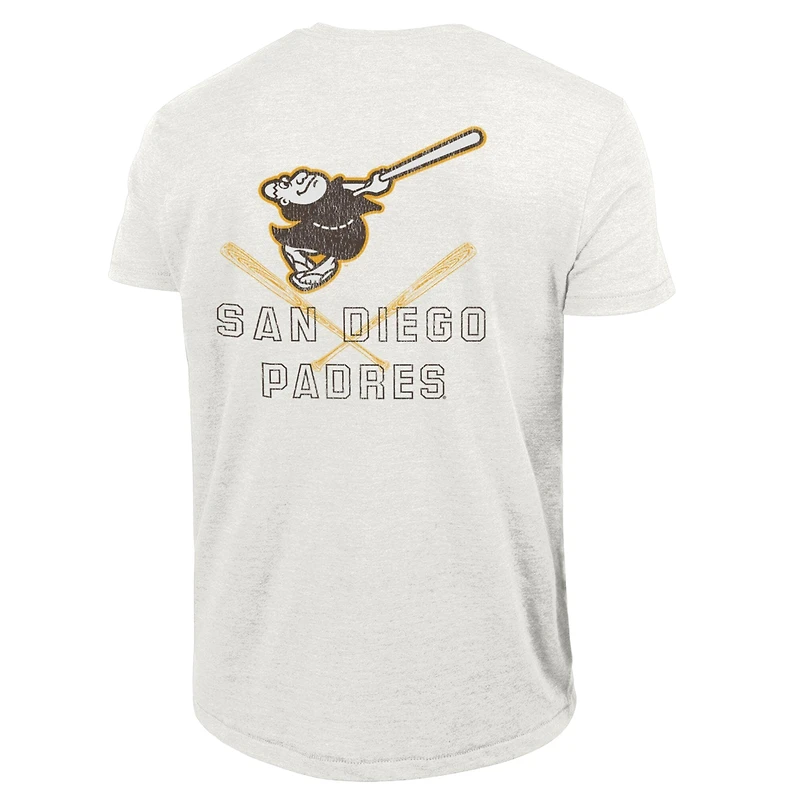T-shirt homme Champion Heather White San Diego Padres Tri-Blend