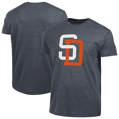 T-shirt homme Champion bleu marine San Diego Padres Cooperstown Logo Tri-Blend