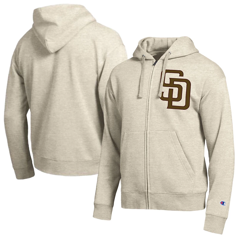 Sweat à capuche zippé Champion Sand San Diego Padres All-Star pour homme