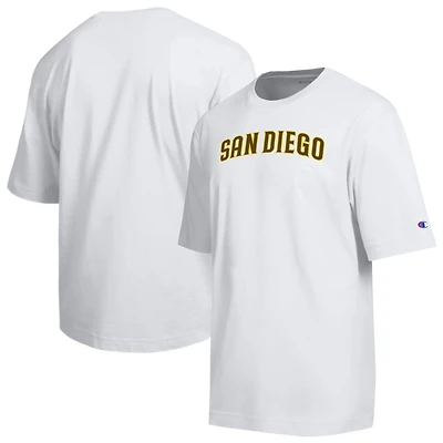 T-shirt Champion blanc pour homme San Diego Padres All Star avec logo en chenille arquée