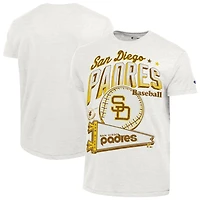 Men's Champion  White San Diego Padres Winning Tradition Cooperstown Tri-Blend T-Shirt