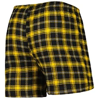 Men's Concepts Sport Black/Gold San Diego Padres Ledger Flannel Boxers