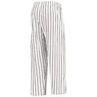 Concepts Sport - Pantalon blanc à fines rayures San Diego Padres Vigor pour homme