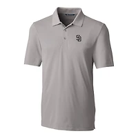 Men's Cutter & Buck Gray San Diego Padres Big Tall Forge Stretch Polo