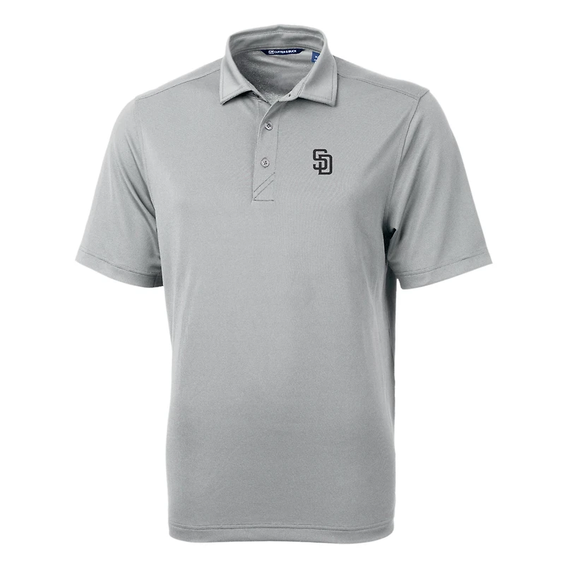 Polo Virtue Eco Pique recyclé pour homme, coupeur et buck, couleur étain, des Padres de San Diego, grandes tailles