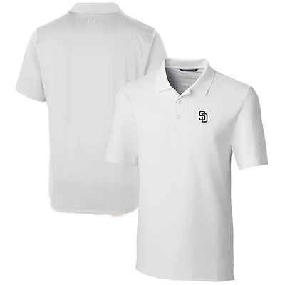 Men's Cutter & Buck  White San Diego Padres Forge Stretch Polo
