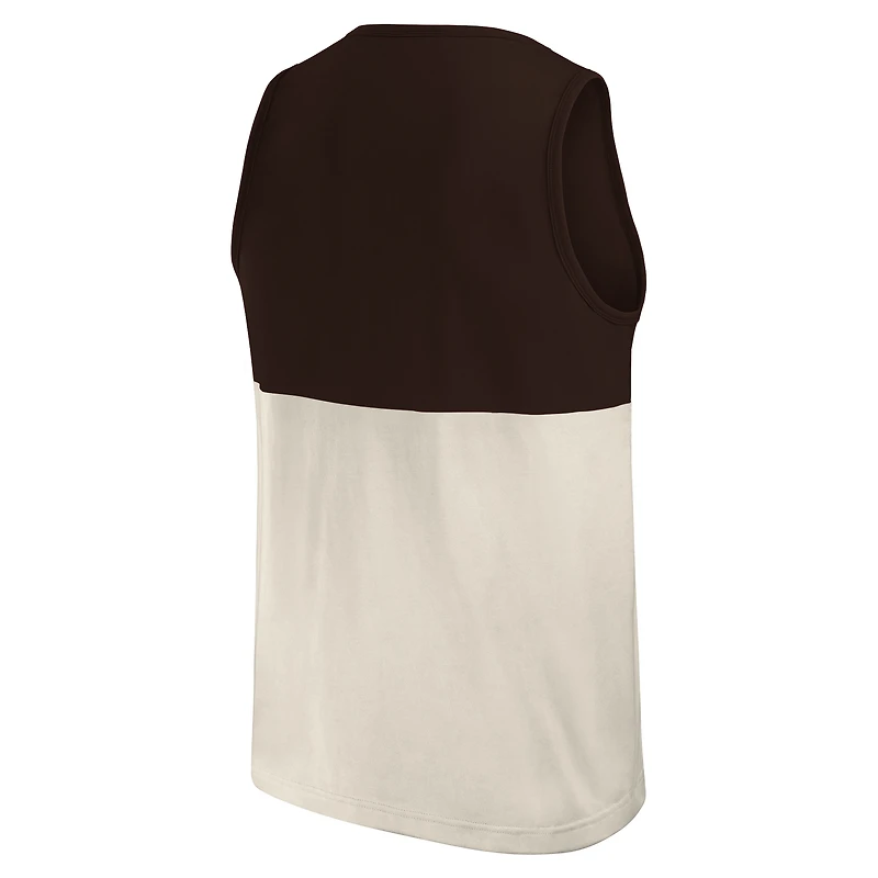 Men's Darius Rucker Collection by Fanatics Brown San Diego Padres Colorblock Tank Top