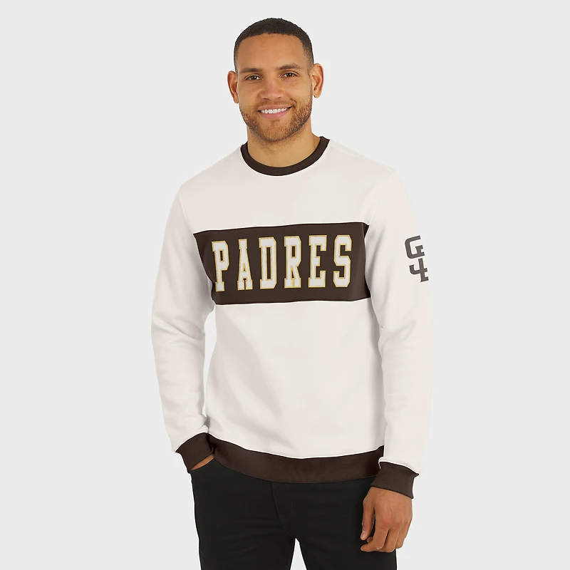Sweat-shirt ras du cou colorblock crème pour homme de la collection Darius Rucker par Fanatics