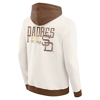 Sweat à capuche zippé en polaire crème pour homme de la collection Darius Rucker Fanatics