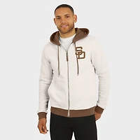 Men's Darius Rucker Collection by Fanatics  Cream San Diego Padres Polar Fleece Full-Zip Hoodie