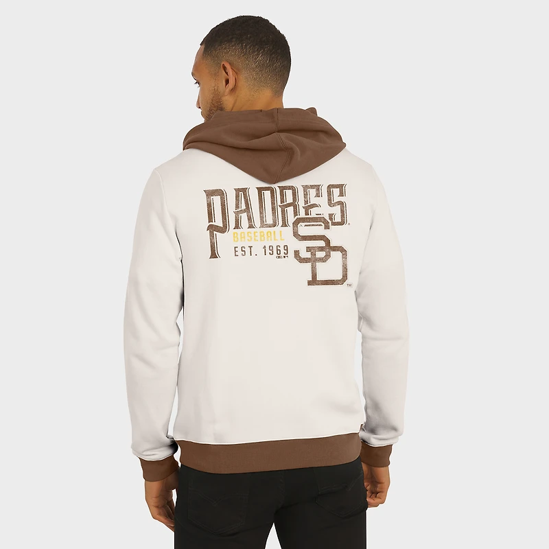 Sweat à capuche zippé en polaire crème pour homme de la collection Darius Rucker Fanatics