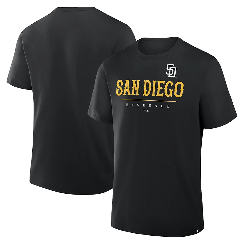 Men's Fanatics Black San Diego Padres Color Pop Legacy Clubhouse T-Shirt