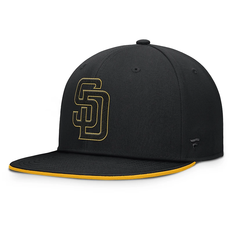 Men's Fanatics Black San Diego Padres Glint Snapback Hat