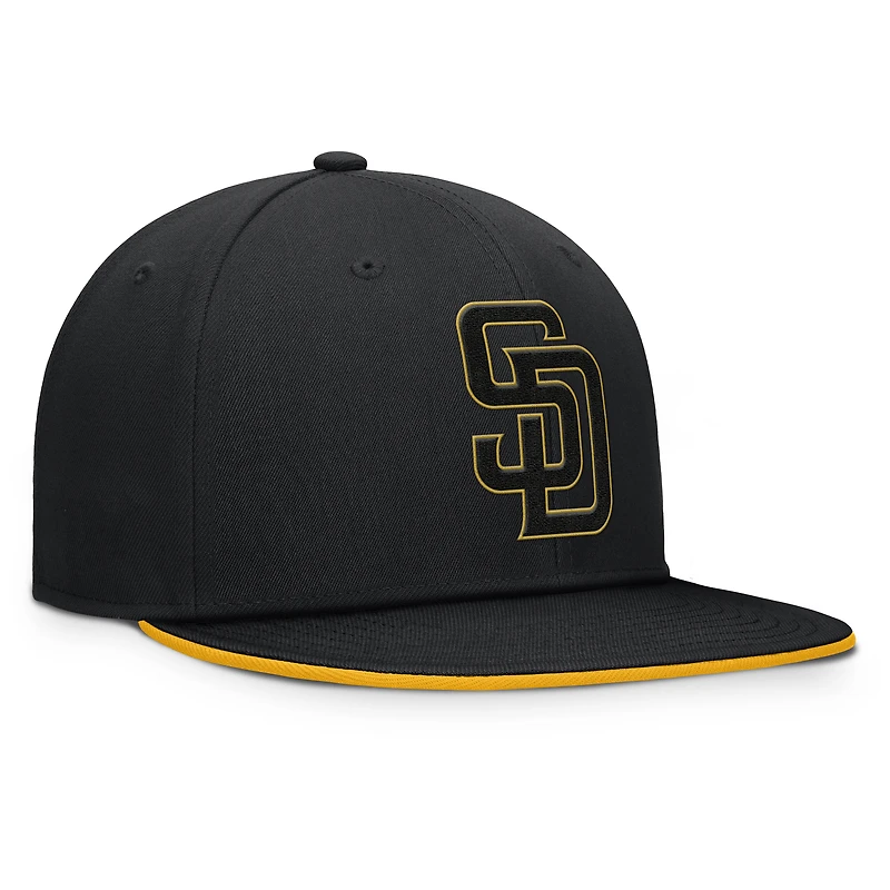 Men's Fanatics Black San Diego Padres Glint Snapback Hat
