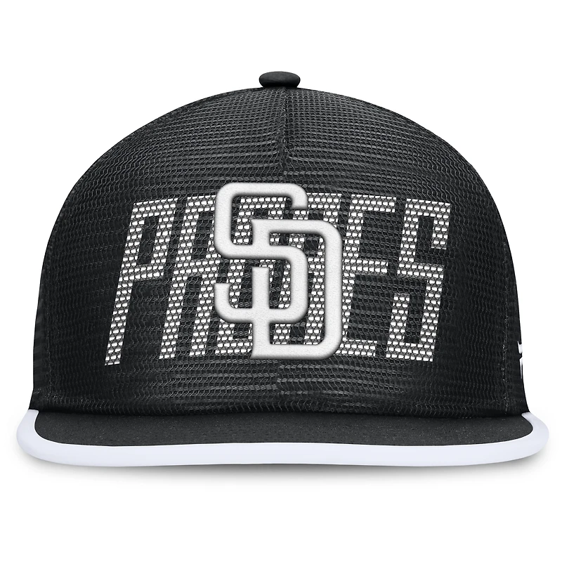 Men's Fanatics  Black San Diego Padres Let's Glow Line Drive Snapback Hat