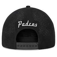 Casquette ajustable Fanatics noire pour homme avec logo signature des Padres de San Diego