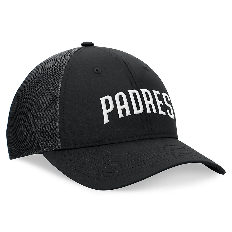 Casquette flexible en maille Spacer Fanatics noire San Diego Padres pour hommes