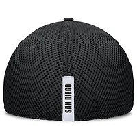 Casquette flexible en maille Spacer Fanatics noire San Diego Padres pour hommes