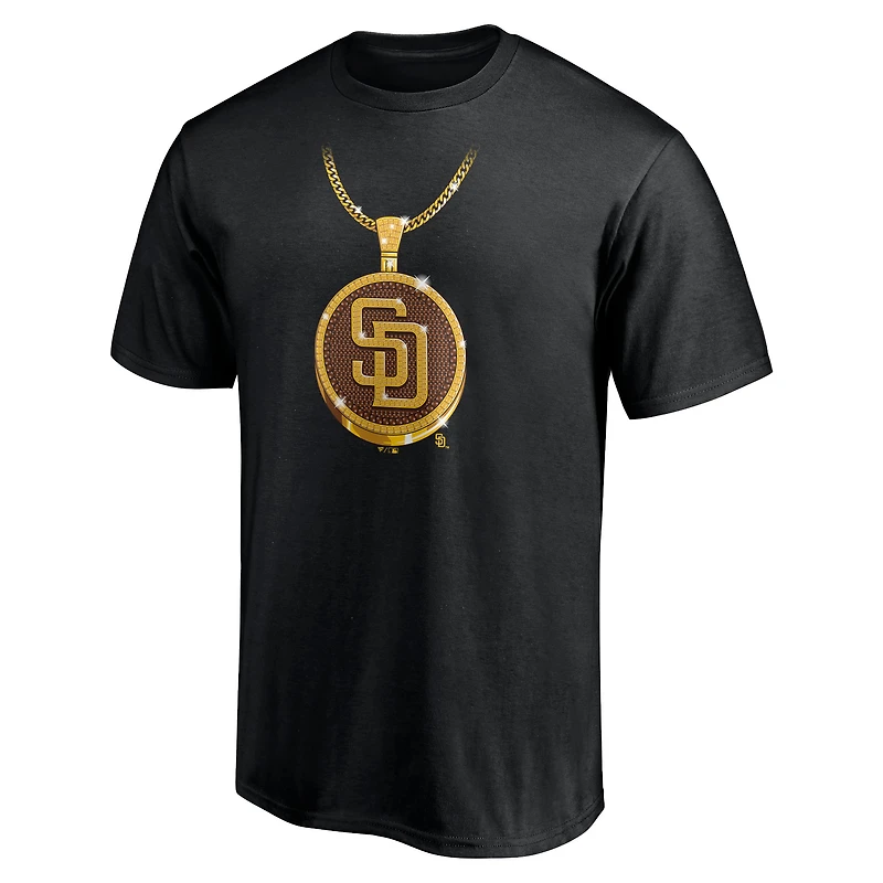 Men's Fanatics Black San Diego Padres Swag Chain T-Shirt