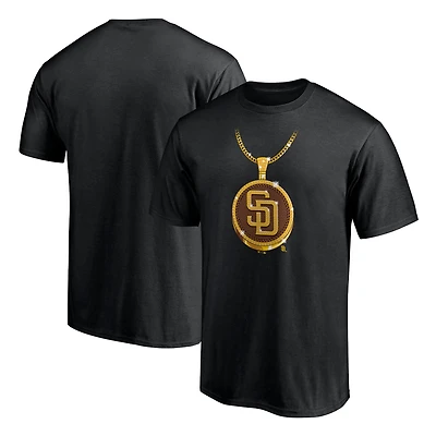 Men's Fanatics Black San Diego Padres Swag Chain T-Shirt
