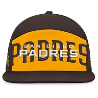 Men's Fanatics Brown/Gold San Diego Padres Clubhouse Splitter Snapback Hat