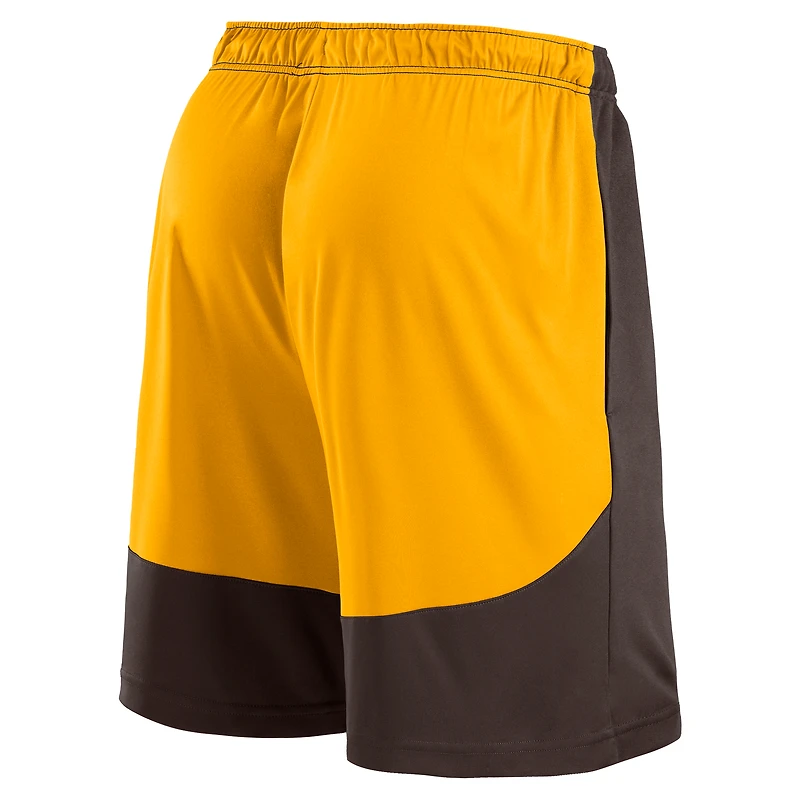 Short en polyester marron/doré Fanatics pour homme des Padres de San Diego