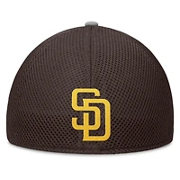 Casquette Fanatics Flex marron/gris pour homme des Padres de San Diego