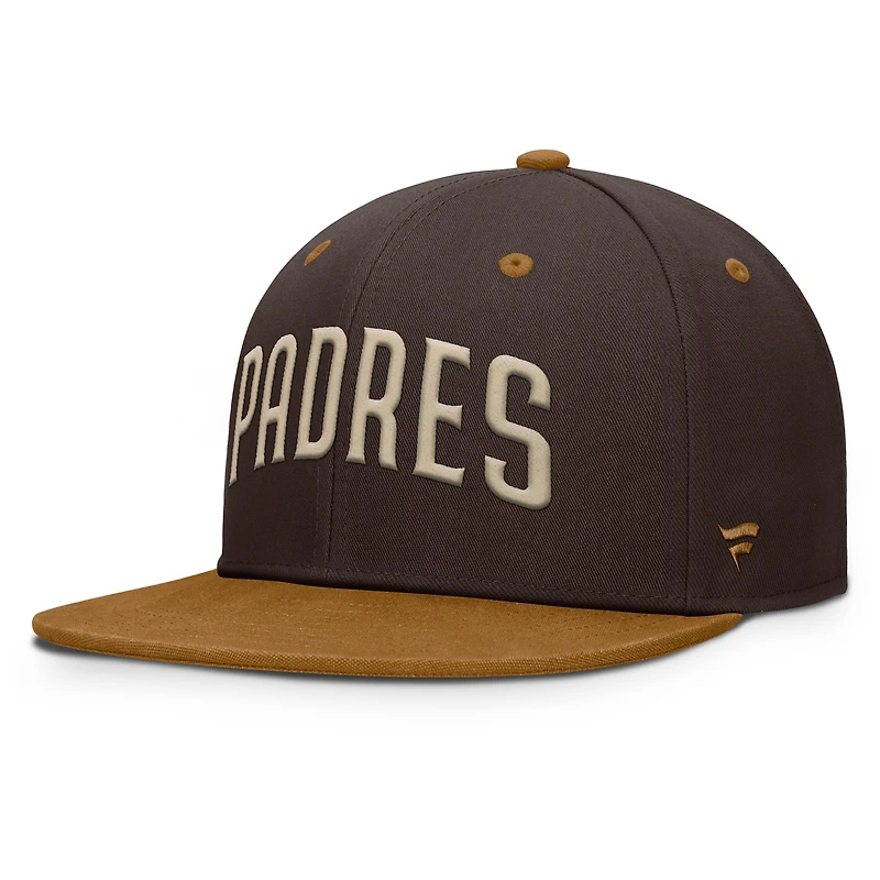 Men's Fanatics Brown/Tan San Diego Padres Splinter Fitted Hat