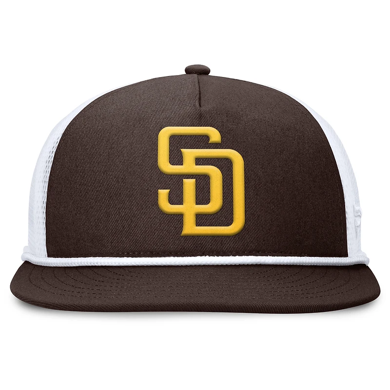 Men's Fanatics Brown/White San Diego Padres Clubhouse Change Up Snapback Hat