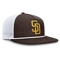 Casquette Snapback Fanatics marron/blanc pour homme, San Diego Padres Clubhouse Change Up
