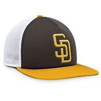 Casquette snapback en mousse fondamentale San Diego Padres Fanatics marron/blanc pour hommes