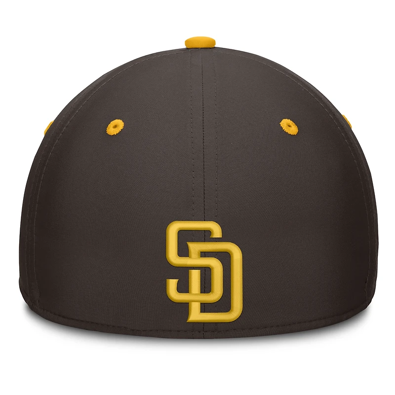 Men's Fanatics Brown/White San Diego Padres Jammed Structured Flex Hat