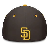 Men's Fanatics Brown/White San Diego Padres Jammed Structured Flex Hat