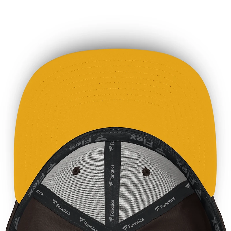 Casquette structurée Jammed Flex marron/blanche Fanatics San Diego Padres pour homme