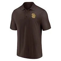 Ensemble de polo Fanatics marron/blanc pour hommes des Padres San Diego