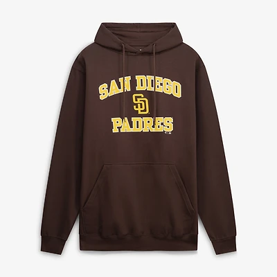 Sweat à capuche Fanatics marron San Diego Padres pour homme, grandes tailles, motif cœur et âme