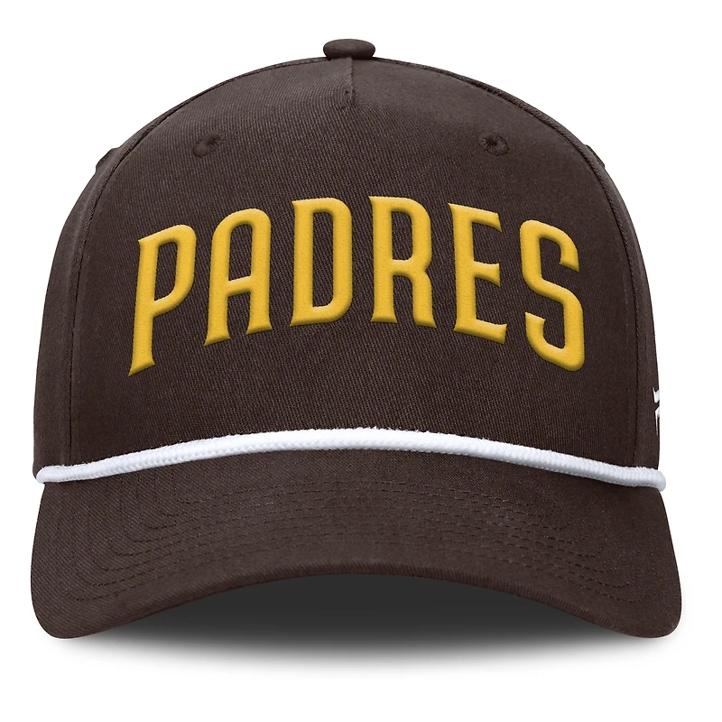 Casquette ajustable en forme de A Clubhouse Foul Ball de San Diego Padres Fanatics pour homme marron